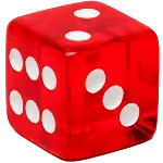 one-red-die